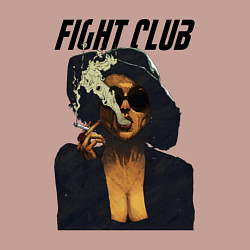 Свитшот хлопковый мужской Fight Club - Marla Singer, цвет: пыльно-розовый — фото 2