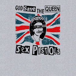 Свитшот хлопковый мужской Sex Pistols - God Save The Queen, цвет: меланж — фото 2