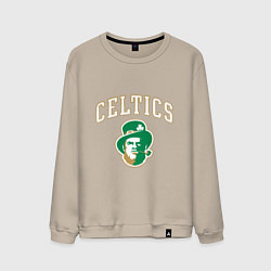 Свитшот хлопковый мужской NBA Celtics, цвет: миндальный