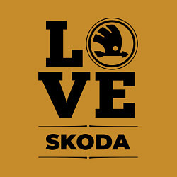 Свитшот хлопковый мужской Skoda Love Classic, цвет: горчичный — фото 2