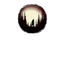 Свитшот хлопковый мужской Воющий медведь, цвет: белый — фото 2