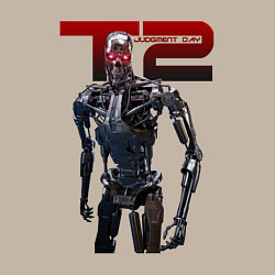 Свитшот хлопковый мужской Terminator 2 - T800, цвет: миндальный — фото 2