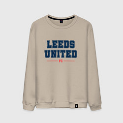 Свитшот хлопковый мужской Leeds United FC Classic, цвет: миндальный