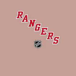 Свитшот хлопковый мужской New York Rangers NHL, цвет: пыльно-розовый — фото 2