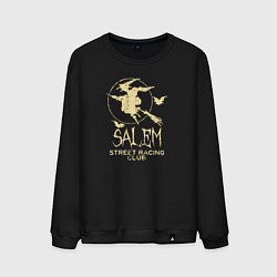 Свитшот хлопковый мужской Salem Street Racing Club, цвет: черный