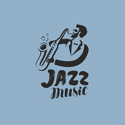 Свитшот хлопковый мужской Music Jazz, цвет: мягкое небо — фото 2