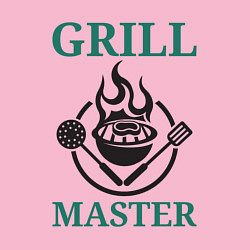 Свитшот хлопковый мужской Гриль мастер текст Grill master, цвет: светло-розовый — фото 2