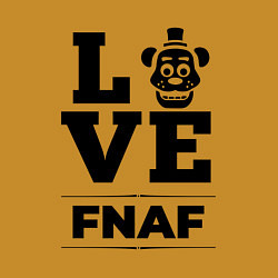 Свитшот хлопковый мужской FNAF Love Classic, цвет: горчичный — фото 2