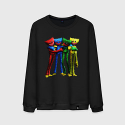 Свитшот хлопковый мужской GAME POPPY PLAYTIME Mini Huggies, цвет: черный