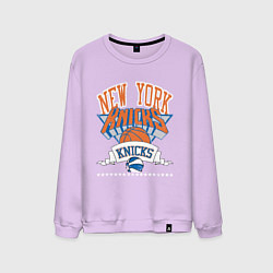 Свитшот хлопковый мужской NEW YORK KNIKS NBA, цвет: лаванда