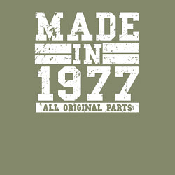 Свитшот хлопковый мужской Сделано в 1977 году, цвет: авокадо — фото 2