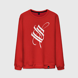 Свитшот хлопковый мужской Stigmata эмблема, цвет: красный