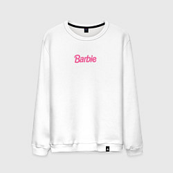 Свитшот хлопковый мужской Barbie mini logo, цвет: белый