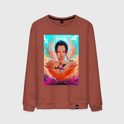 Мужской свитшот НИКО РОБИН Техника большой цветок ONE PIECE