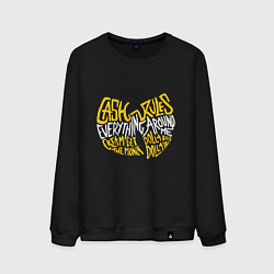 Свитшот хлопковый мужской CREAM Wu-Tang, цвет: черный