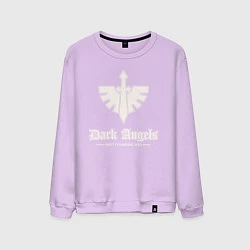 Свитшот хлопковый мужской Темные ангелы лого винтаж, цвет: лаванда