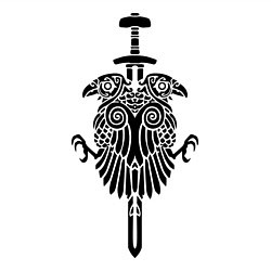 Свитшот хлопковый мужской Вороны, цвет: белый — фото 2