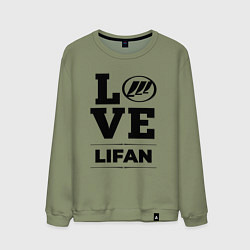 Свитшот хлопковый мужской Lifan Love Classic, цвет: авокадо