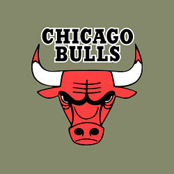 Свитшот хлопковый мужской Chicago Bulls, цвет: авокадо — фото 2