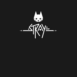 Свитшот хлопковый мужской Stray ровный логотип, цвет: черный — фото 2