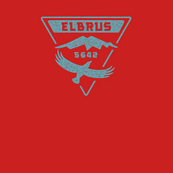 Свитшот хлопковый мужской Эльбрус 5642 лого, цвет: красный — фото 2