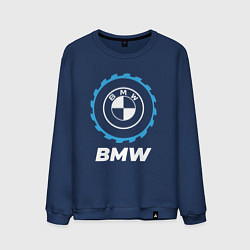 Свитшот хлопковый мужской BMW в стиле Top Gear, цвет: тёмно-синий