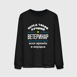 Мужской свитшот Перед тобой лучший ветеринар всех времён и народов