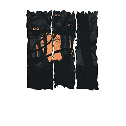 Свитшот хлопковый мужской Глаза в темноте, цвет: белый — фото 2