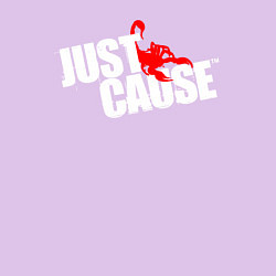 Свитшот хлопковый мужской Just cause - logo, цвет: лаванда — фото 2