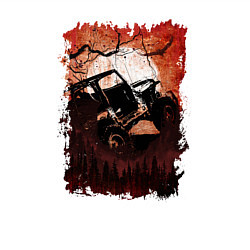 Свитшот хлопковый мужской Джип и сова, цвет: белый — фото 2