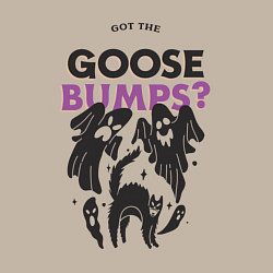 Свитшот хлопковый мужской Got the goose bumps?, цвет: миндальный — фото 2