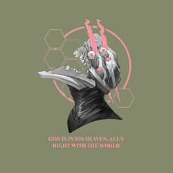 Свитшот хлопковый мужской Евангелион Ева в форме берсерка, цвет: авокадо — фото 2