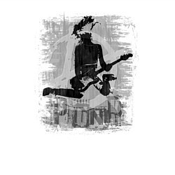 Свитшот хлопковый мужской Punk rocker, цвет: белый — фото 2