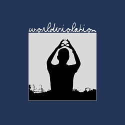 Свитшот хлопковый мужской World Violation Tour Depeche Mode, цвет: тёмно-синий — фото 2