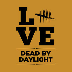 Свитшот хлопковый мужской Dead by Daylight love classic, цвет: горчичный — фото 2