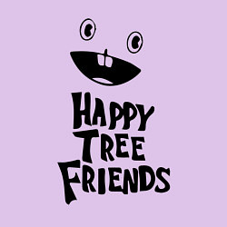 Свитшот хлопковый мужской Happy Three Friends - LOGO, цвет: лаванда — фото 2