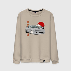 Свитшот хлопковый мужской Celica gt-four st183 JDM, цвет: миндальный