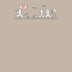 Свитшот хлопковый мужской Майнкрфат Курва Бобре, цвет: миндальный — фото 2