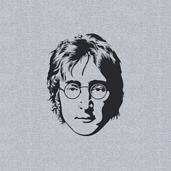 Свитшот хлопковый мужской Битлз - Джон Леннон, цвет: меланж — фото 2