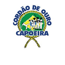 Свитшот хлопковый мужской Cordao de ouro Capoeira flag of Brazil, цвет: белый — фото 2
