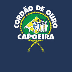 Свитшот хлопковый мужской Capoeira - Cordao de ouro flag of Brazil, цвет: тёмно-синий — фото 2