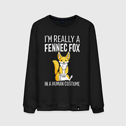 Мужской свитшот В действительности я лис Фенек