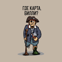 Свитшот хлопковый мужской Остров сокровищ - Где карта Билли?, цвет: миндальный — фото 2