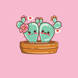 Свитшот хлопковый мужской Cactus Love, цвет: светло-розовый — фото 2