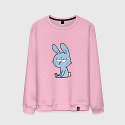 Свитшот хлопковый мужской Chill rabbit, цвет: светло-розовый