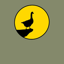 Свитшот хлопковый мужской Гусь на уступе, цвет: авокадо — фото 2