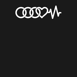 Свитшот хлопковый мужской Люблю свою Audi, цвет: черный — фото 2