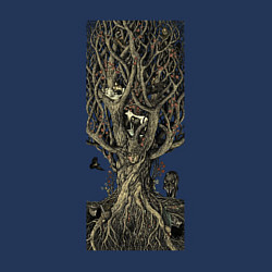 Свитшот хлопковый мужской Nest tree, цвет: тёмно-синий — фото 2