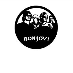 Свитшот хлопковый мужской Bon Jovi rock, цвет: белый — фото 2