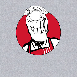 Свитшот хлопковый мужской Доктор Ливси - KFC Edition, цвет: меланж — фото 2